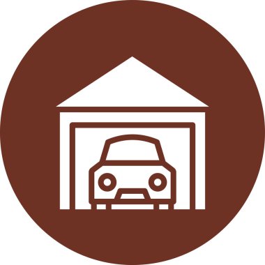 Modern oto tamir simgesinin vektör illüstrasyonu