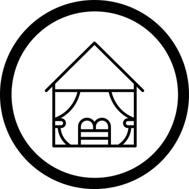 ev simgesi vektör illüstrasyonu