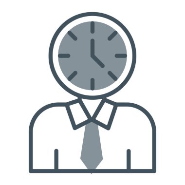 Beyaz arkaplanda iş ve finans simgesi vektörü