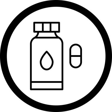 Modern b 'nin vektör illüstrasyonu şişe simgesinden yoksun