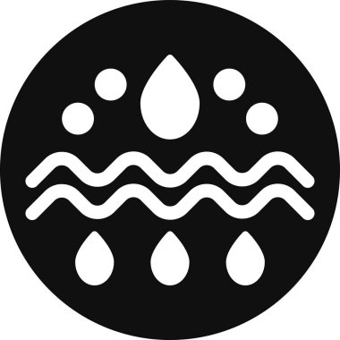 Su. Web simgesi basit illüstrasyon