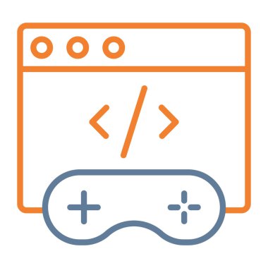 Oyun denetleyici simgesi. vektör illüstrasyonu