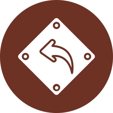 ok yönü ikon vektör illüstrasyonu