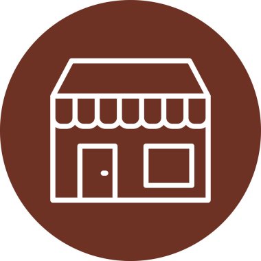 dükkan simgesi vektör illüstrasyonu