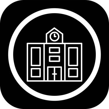 Eğitim ve okul simgesinin vektör illüstrasyonu