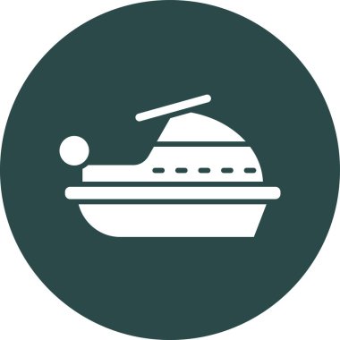 Tekne. Web simgesi basit illüstrasyon