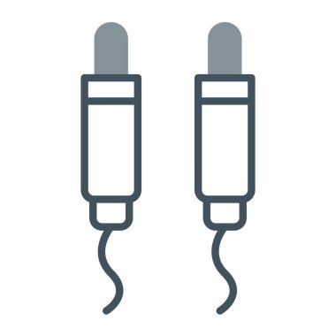 Bir karikatür ve siyah simgenin vektör çizimi