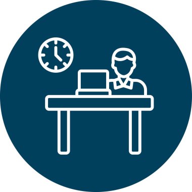 iş ve ofis simgesi, vektör illüstrasyonu