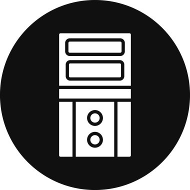 Vektör atm makinesi simgesini