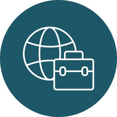 Dünya simgesinin vektör illüstrasyonu