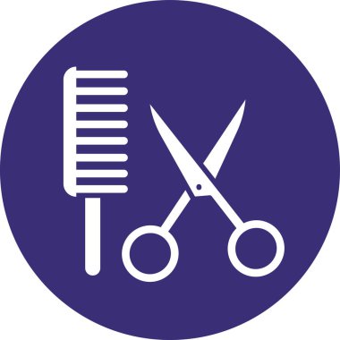 Makas. Web simgesi basit illüstrasyon