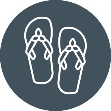 flip flops simge vektör illüstrasyonu