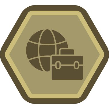 küresel simge vektör çizim