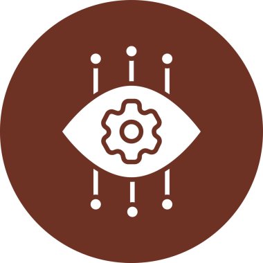 Göz. Web simgesi basit illüstrasyon