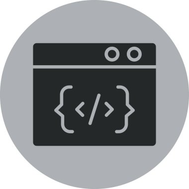 Web tarayıcı simgesi vektör illüstrasyonu