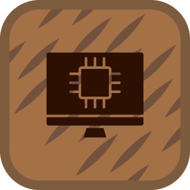 Bilgisayar. Web simgesi vektör illüstrasyonu