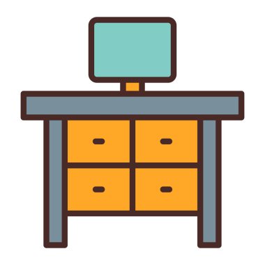 masa mobilyası vektör simgesi