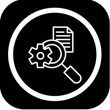 vites vektör dijital tasarımı olan büyüteç