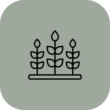 bitki simgesi, illüstrasyon, vektör