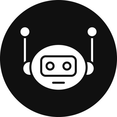 robot ikon vektör illüstrasyonu