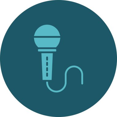 mic vektör illüstrasyon simgesi