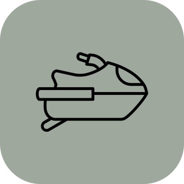 Projeniz için vektör kayak simgesi