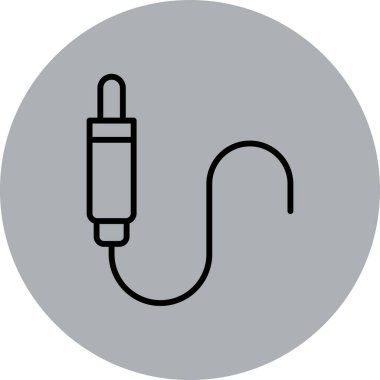 Benzersiz dolgu vektör çizgisi simgesi