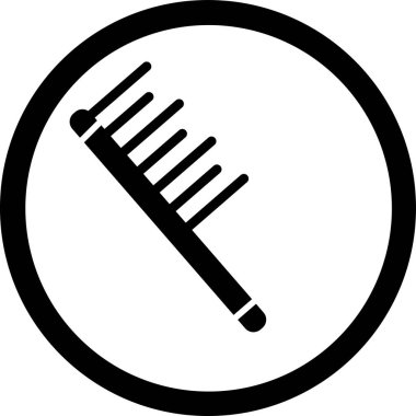 tarak web simgesi, vektör illüstrasyonu