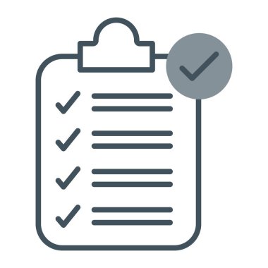 Pano kontrol listesi vektör simgesi kolayca düzenleyebilir ya da değiştirebilir