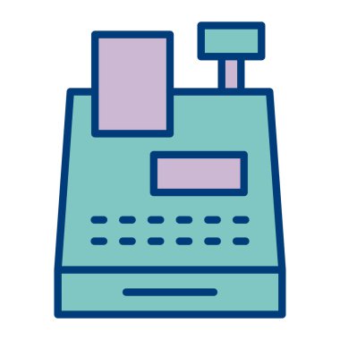 Hesap makinesi. Web simgesi basit illüstrasyon