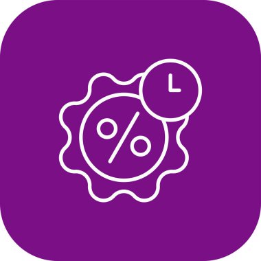 İndirimli modern simgenin vektör illüstrasyonu