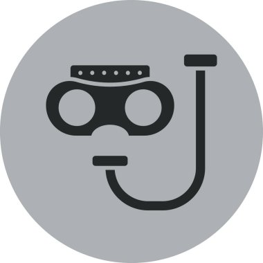 Maskeli bir adamın vektör çizimi ve maske simgesi