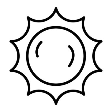 Güneş Simgesi Vektör illüstrasyonu