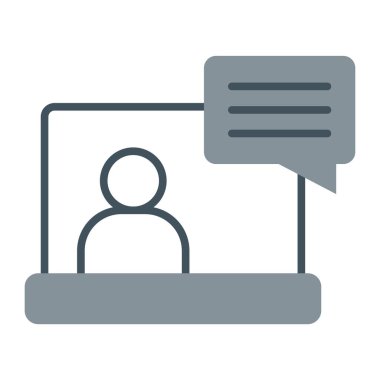 çevrimiçi vektör düz simgesi