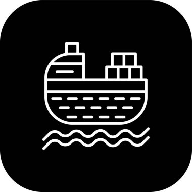 Gemi simgesi soyut bir grupta izole edildi