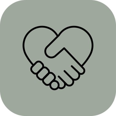 El sıkışma simgesi vektör illüstrasyonu