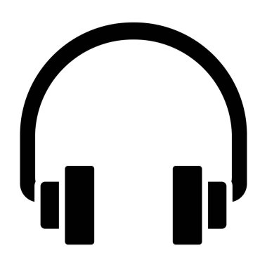 kulaklıklar web simgesi, vektör illüstrasyonu