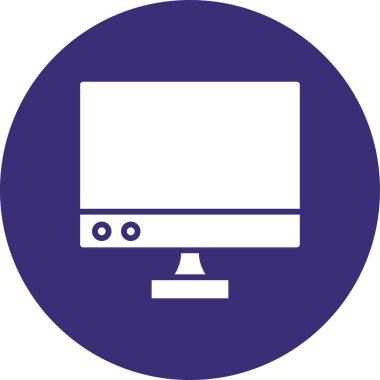 Dizüstü bilgisayar simgesi vektör çizimi