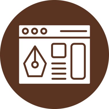 tarayıcı pencere vektör simgesi tasarımı