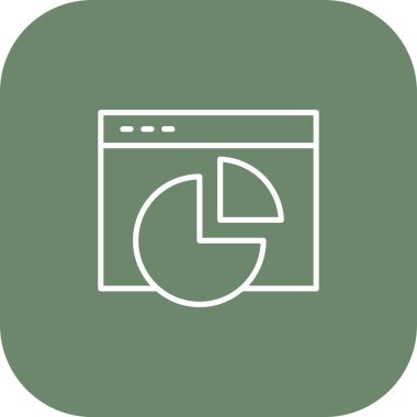 Web tarayıcı simgesi vektör illüstrasyonu