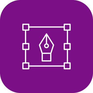 Benzersiz fener vektör çizgisi simgesi