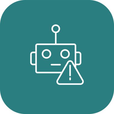 Robot simgesi, vektör çizimi