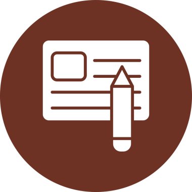 Belge. Web simgesi basit tasarım