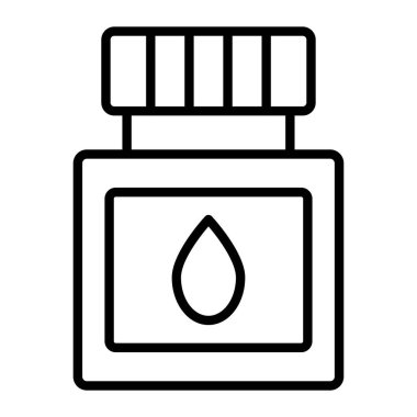 Yağ damlası ikonu. Web için yağ damlası vektör simgesinin özet çizimi