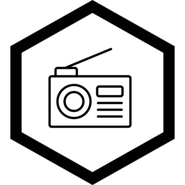 Radyonun vektör illüstrasyonu