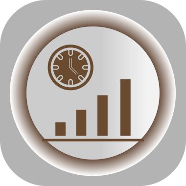 Kişisel ve ticari kullanım için vektör zaman simgesi.