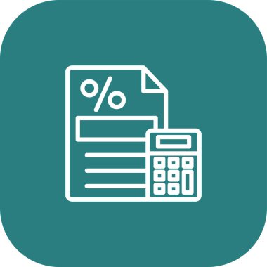 Vektör vergi düz simgesi