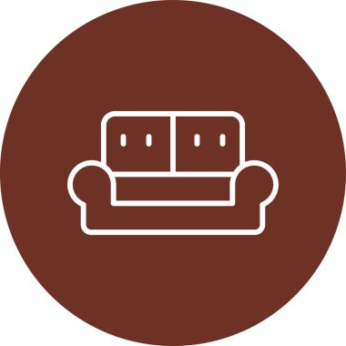 Bir bina simgesinin vektör illüstrasyonu