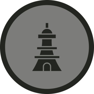 Cami simgesinin vektör illüstrasyonu