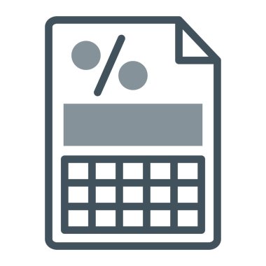 hesap makinesi düz vektör simgesi